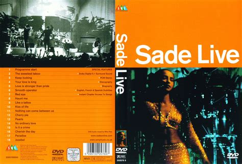 Jaquette DVD de Sade Live - Cinéma Passion