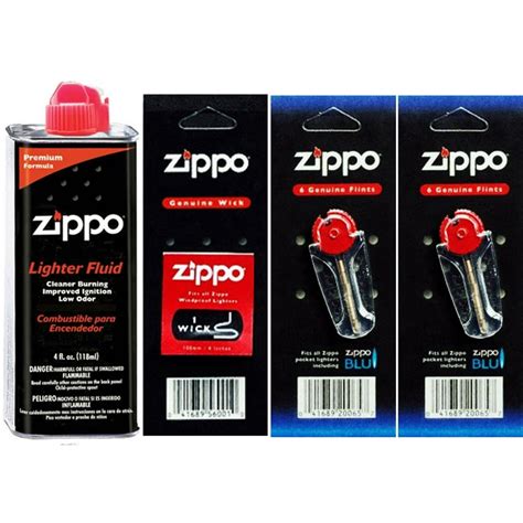 Zippo Lighter Flint & Wick 4 Value pack (12 Flints & 2 wick) pack of 2 ...