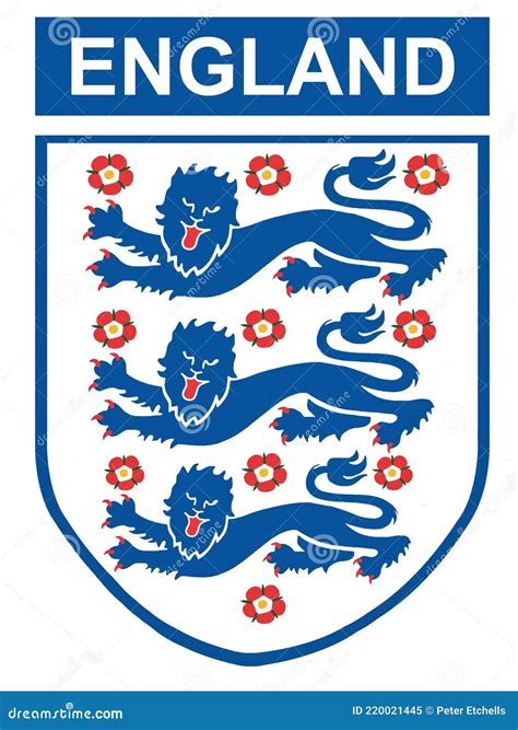 England Football Badge Stock Illustrations – 208 England Football Badge ...