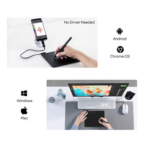 GAOMON S620 Drawing Tablet Art Graphic Battery-Free Pen 4 Express Keys Osu! Game | eBay