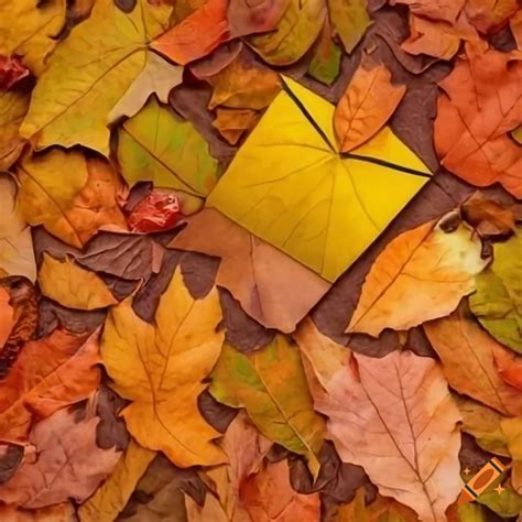 Surreal envelopes on autumnal leaf litter