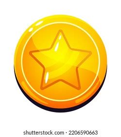 Cartoon Golden Star Icon Vector Illustration Stock Vector (Royalty Free) 2206590663 | Shutterstock