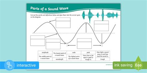 Label The Parts Of A Sound Wave Activity - Science - Twinkl