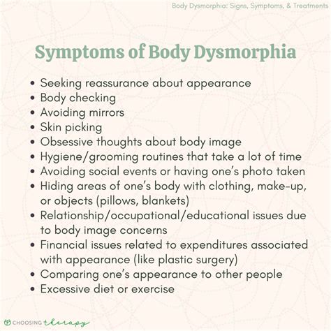 Body Dysmorphia: Signs, Symptoms, & Treatments