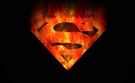 Flaming Superman Logo