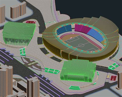 stadium 3d model