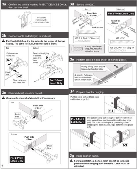 ALLEGION VON DUPRIN Rim Panic Exit Device Installation Guide