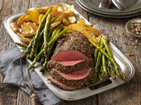 Pepper Herb-Crusted Beef Tenderloin