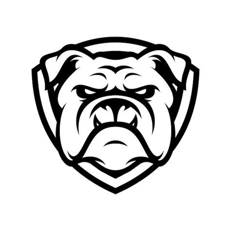 Premium Vector | Bulldog animal sport mascot head logo vector