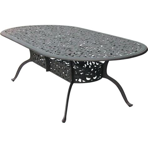 Cast Aluminum: Oval Cast Aluminum Patio Table