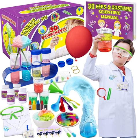 Amazon.com: UNGLINGA Science Kit for Kids 30 Lab Chemicals Experiments ...