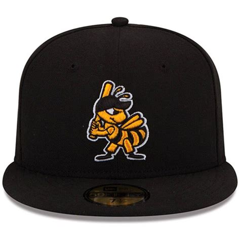 Salt Lake City Bees New Era Authentic Collection On Field Logo 59FIFTY Fitted Hat - Black Bee ...