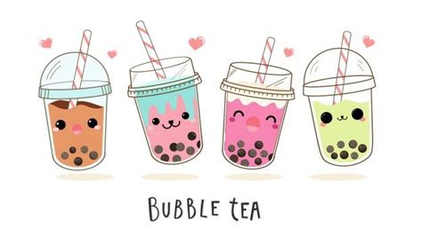 Boba Tea Grawings - Bubble Tea Drawing: Stickers | Redbubble _ Here you ...