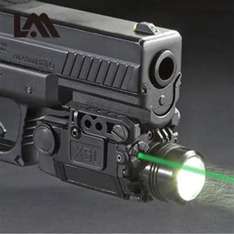 2in1 Tactical X5L LED Flashlight Combo Green Laser Sight Universal ...