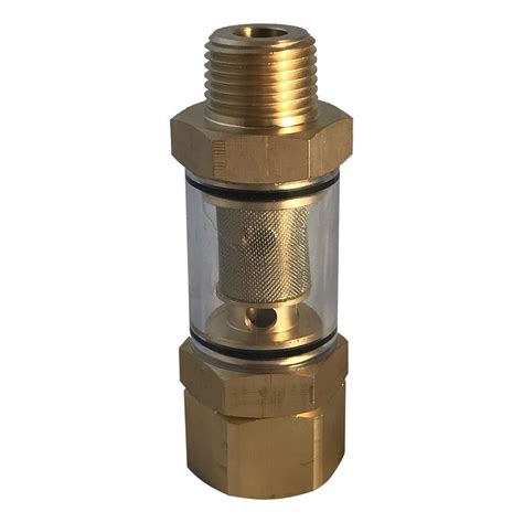 Low-Pressure Inline Water Filter, outlet - 1/2 inch NPT Male, Inlet ...