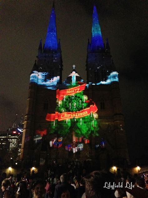 Lilyfield Life: Christmas Lights at St Mary's Cathedral