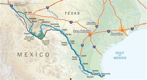 texas mexico border map – Printable Maps Online