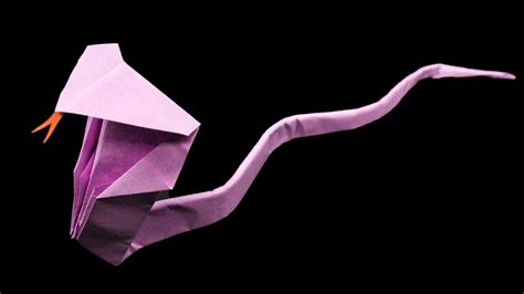 Easy Origami Paper Snake - YouTube