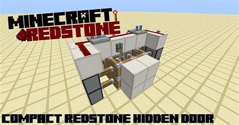 Compact Redstone Hidden Door [2X2] Minecraft Project