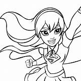 Supergirl In The Foreground DC Superhero Girls Coloring Page  sketch template