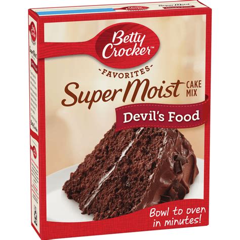 Betty Crocker Super Moist Devil's Food Cake Mix, 15.25 oz - Walmart.com - Walmart.com