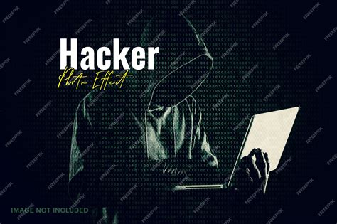 Premium PSD | Hacker matrix photo effect