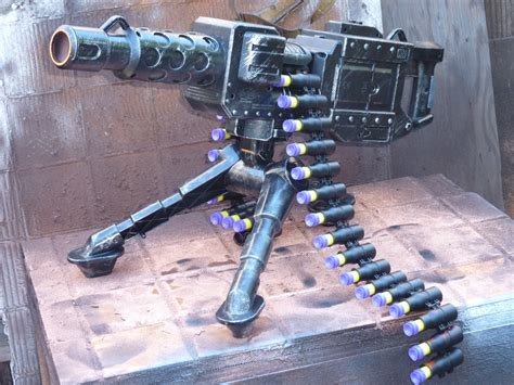 Fully-Automatic STEAMPUNK Nerf type Machine Gun w/tri pod Dart | Etsy