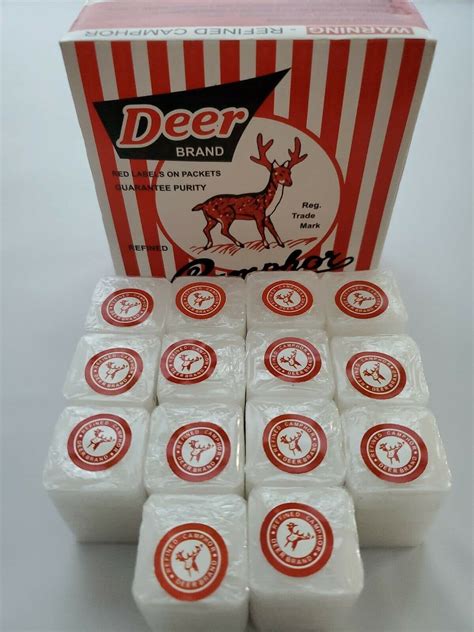 Deer Camphor 64 Tablets - Refined Natural Odor Eliminator, Aromatherapy ...