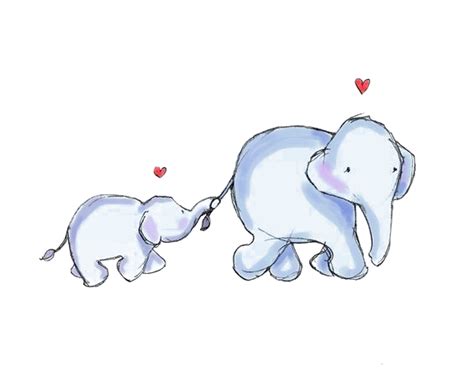 Elephant Mother Infant Clip art - Cartoon baby elephant png download ...