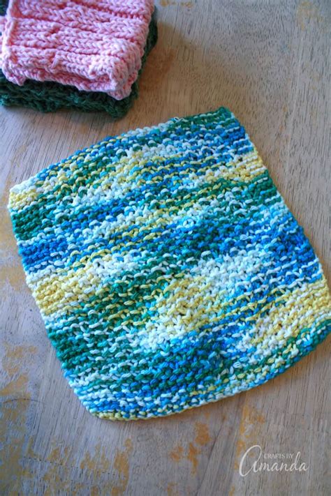 How to: Knit Dishcloth Pattern - great beginner project