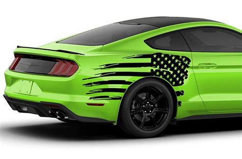 Side Decals Graphics vinyl for ford Mustang USA decals