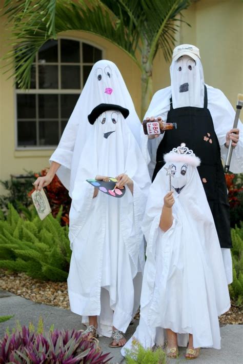 How To Make Ghost Costumes For A Fun Family Halloween - Fun Money Mom