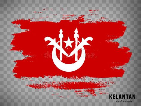 Flag of Kelantan from Brush Strokes. Flag State Kelantan of Malaysia ...