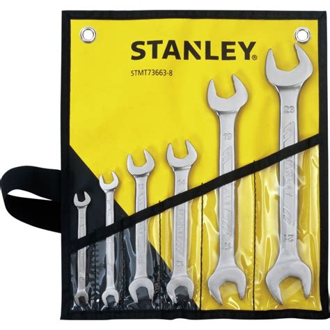 STANLEY, 6Pcs Double Open End Wrench 6-23 mm Set – Albawardi Tools And Hardware Co., LLC