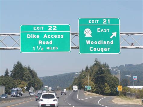 I-5 Exit 21 Wa 503 (to Exit 22) | Highway signs, Road signs, Wenatchee