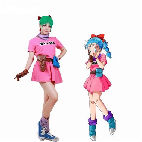 Bulma Cosplay Costume Pink Dress | DBZ Shop