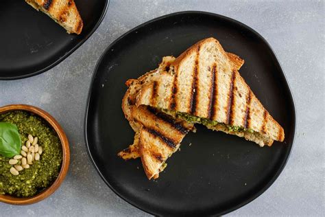 Grilled Chicken Panini Sandwich With Pesto Recipe