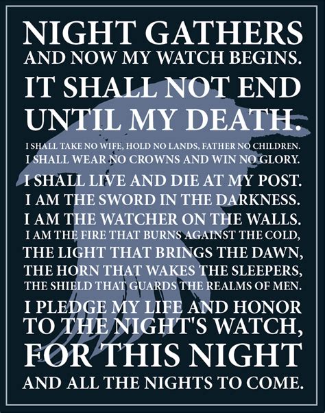 Oath of The Night's Watch by TheBoulevardier on DeviantArt