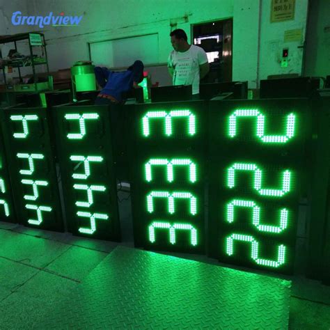 Factory Direct Full Scale 6-48 Inch Outdoor LED Digital Gas Station ...