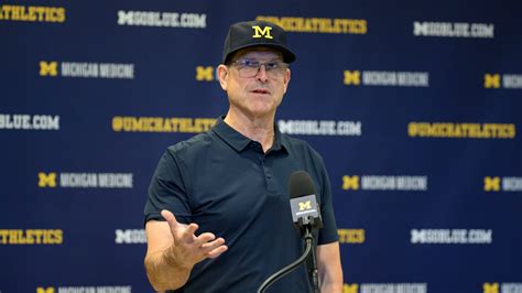 Here's how Michigan coach Jim Harbaugh found out about his 3-game ...