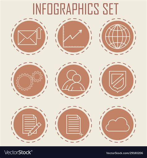 A set infographics for business Royalty Free Vector Image