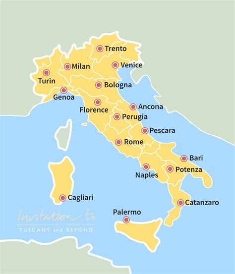 Map of Airports in Italy: list of main international italian airports