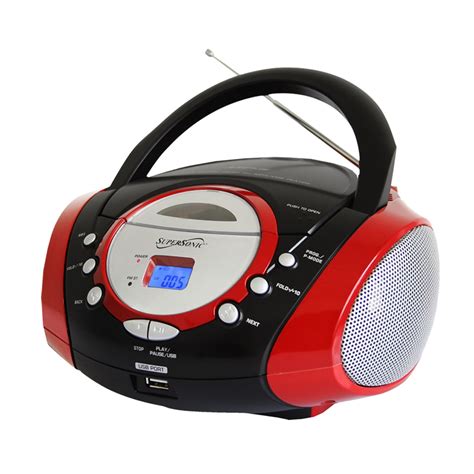 Supersonic Portable Mp3/Cd Player With Usb/Aux Input & Am/Fm Radio ...