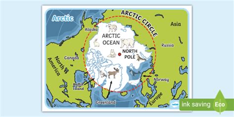 Arctic Ocean Map