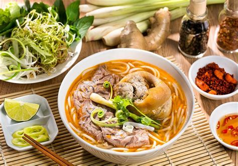 Bun Bo Hue - A special Vietnamese spicy noodle soup