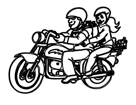 Free Printable Motorcycle Coloring Pages For Kids