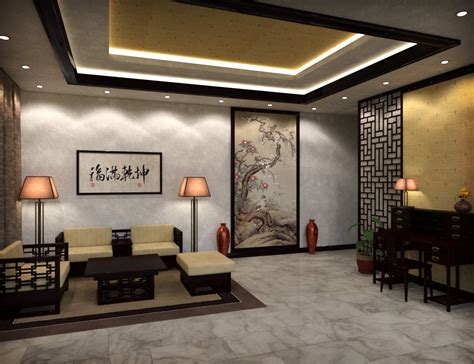 Modern Chinese Living Room | Daz 3D