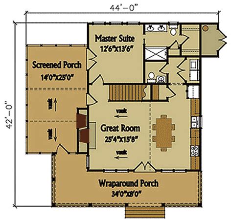 Rustic Mountain Cabin - 92382MX | Architectural Designs - House Plans