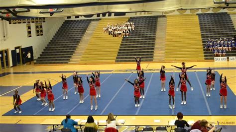 Woodbridge Middle School Cheer Competition @ Hylton - YouTube