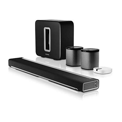 Sonos Home Theater Bundle with BOOST and PLAY:1 Pair (Black) Sonos http://www.amazon.com/dp ...